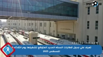 تعرف على جدول قطارات السكة الحديد المتوقع تشغيلها يوم الثلاثاء 5 أغسطس 2025